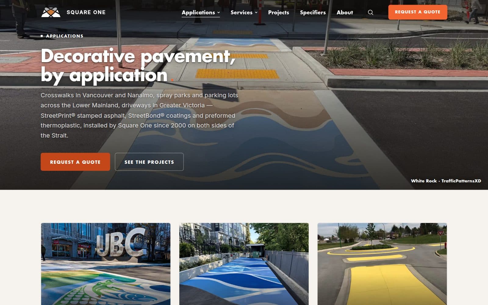 squareonepaving.com — decorative pavement by application